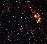 Shock Wave in Kepler's Supernova Remnant by Hubble