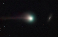 Comet SWAN Meets Galaxy  by Andrea Tamanti