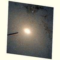 Center of Andromeda galaxty by Hubble/WikiSky
