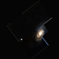 NGC 7407 by Hubble/WikiSky